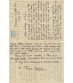 ZAMACOIS Miguel. Poète et auteur dramatique. Lettre autographe à une amie, 19 juillet 1914 (Réf. 4533)