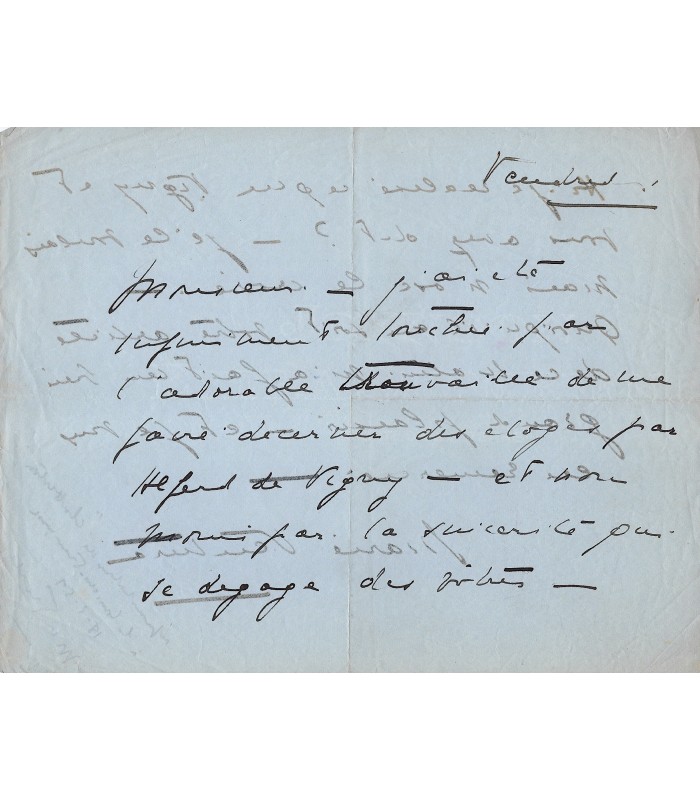 COMEDIE-FRANÇAISE. Ensemble de 8 lettres de pensionnaires ou sociétaires