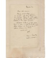 VERLAINE Paul, poète. Lettre autographe à Eugénie Krantz. (G 3913)