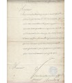 CHAMILLART Michel, homme d'Etat apprécié de Louis XIV. Pièce signée (E 10617)