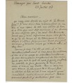 DERENNES Charles, poète et romancier, auteur de L'Amour Fessé. Lettre autographe (E 10620)