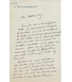 GERALDY Paul, poète et dramaturge. Lettre autographe (G 5886)