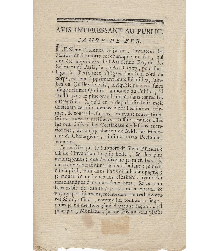 MEDECINE - Pièces imprimées sur des pratiques médicales ou thérapeutiques (G 5603)
