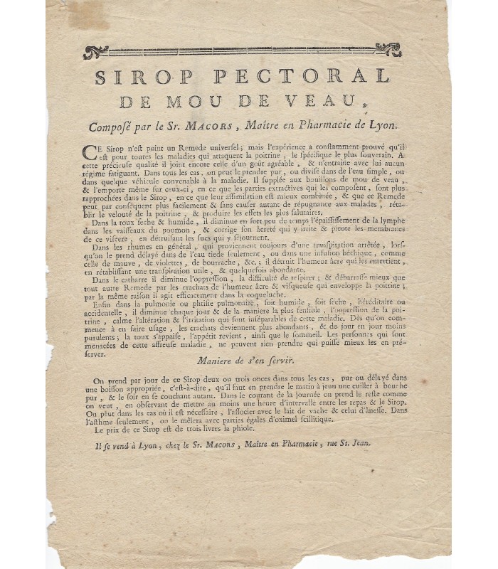 MEDECINE - Pièces imprimées sur des pratiques médicales ou thérapeutiques (G 5603)