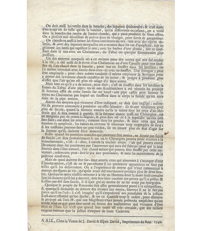 MEDECINE - Pièces imprimées sur des pratiques médicales ou thérapeutiques (G 5603)