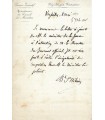 BARTHELEMY-SAINT-HILAIRE (Jules). Journaliste, homme d'Etat. Lettre autographe (Réf. G 5068)