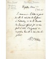 BARTHELEMY-SAINT-HILAIRE (Jules). Journaliste, homme d'Etat. Lettre autographe (G 5068)