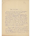 MONTHERLANT Henry de, écrivain et dramaturge. Lettre autographe (E 10632)