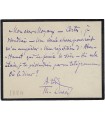 DUBOIS Théodore, organiste, pédagogue et compositeur. Carte autographe (E 10647)