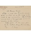 PASTEUR Louis, chimiste, découvreur du vaccin contre la rage. Carte autographe à Edmond Nocard (G 6084)