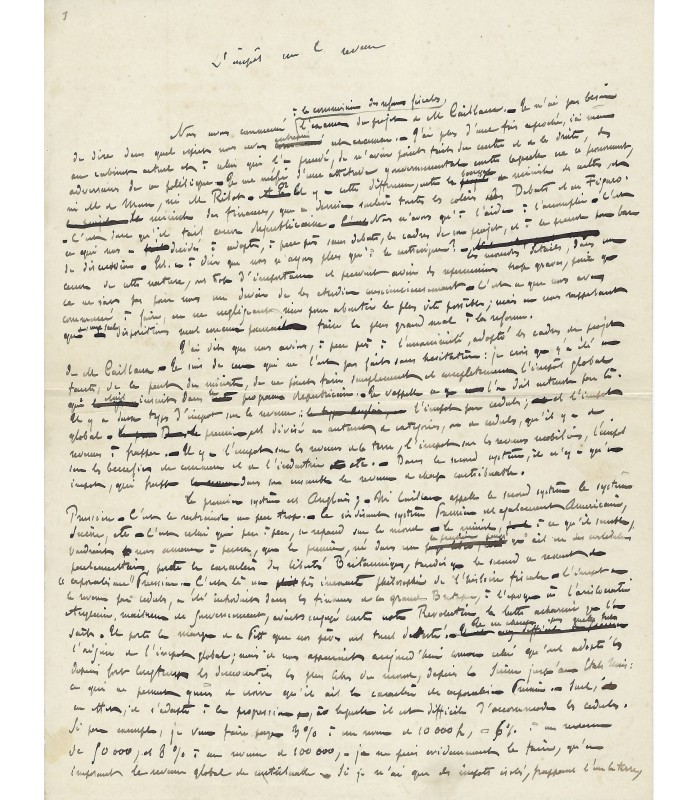 PELLETAN Camille, journaliste et homme politique. Manuscrit autographe (G 3687)