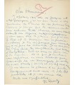 REVERDY Pierre, poète associé au Cubisme et au Surréalisme. Lettre autographe (E 10641)