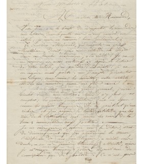 ROUGET François, poète-ouvrier. Lettre autographe (E 10643)