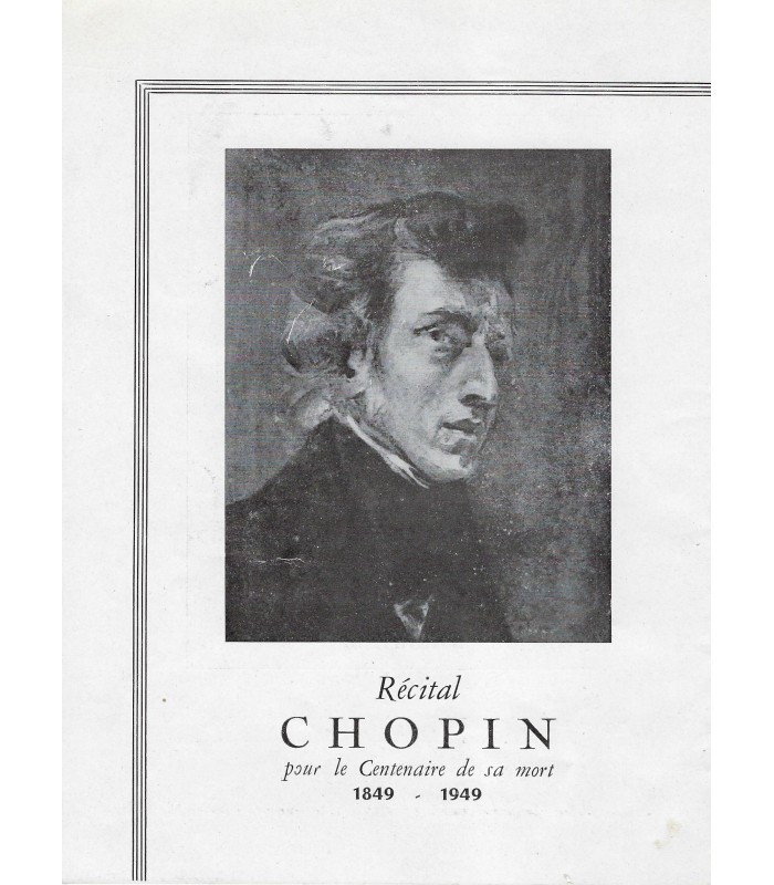 UNINSKY Alexandre, pianiste américain d'origine ukrainienne. Programme de concert signée (G 2809)