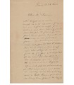 VERLAINE Paul, poète et écrivain. Lettre autographe (G 3943)