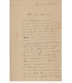 VERLAINE Paul, poète et écrivain. Lettre autographe (G 3943)