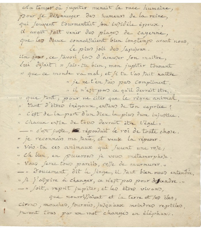VIENNET Jean Pons Guillaume. Homme politique, poète et dramaturge. Manuscrit autographe (E 10651)