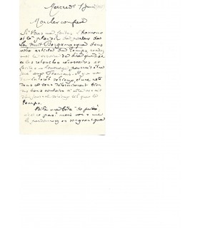 BERGERAT (Emile, dit Caliban). Poète et dramaturge. Lettre autographe (1887) (Réf. G 622)