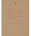 VOX Maximilien, graveur, illustrateur et historien de la lettre et de la typographie. Lettre autographe (E 10646)