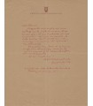 VOX Maximilien, graveur, illustrateur et historien de la lettre et de la typographie. Lettre autographe (E 10646)