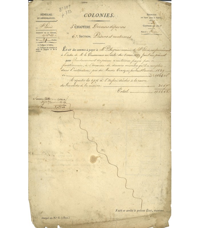 SENEGAL - Ensemble de documents divers (E 10283)