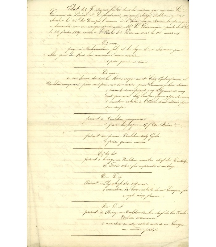 SENEGAL - Ensemble de documents divers (E 10283)