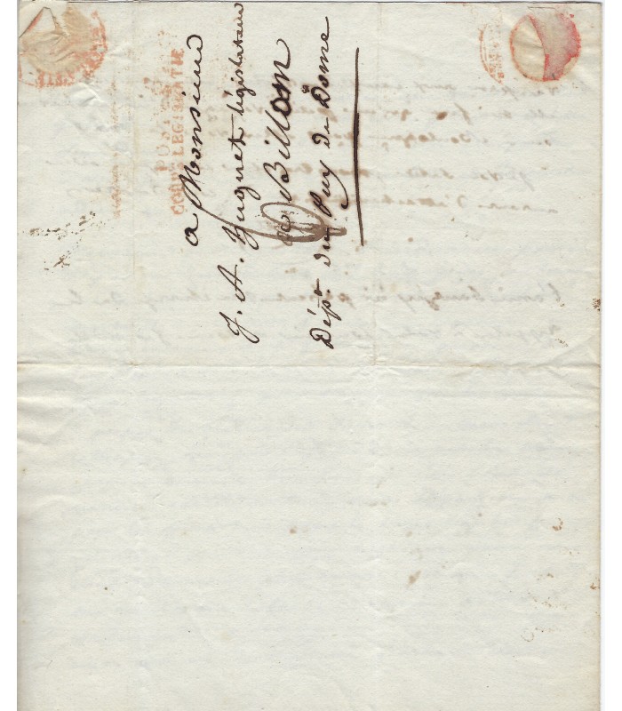 DELATTRE François Pascal, Baron. Député de la Somme. Lettre autographe 1805 (Réf. E 10657)