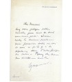 BRACQUEMOND Félix. Aquafortiste, lithographe. Directeur de la Manufacture de Sèvres. Lettre autographe à Guillemot (Réf. G 180)