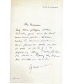 BRACQUEMOND Félix. Aquafortiste, lithographe. Directeur de la Manufacture de Sèvres. Lettre autographe à Guillemot (Réf. G 180)
