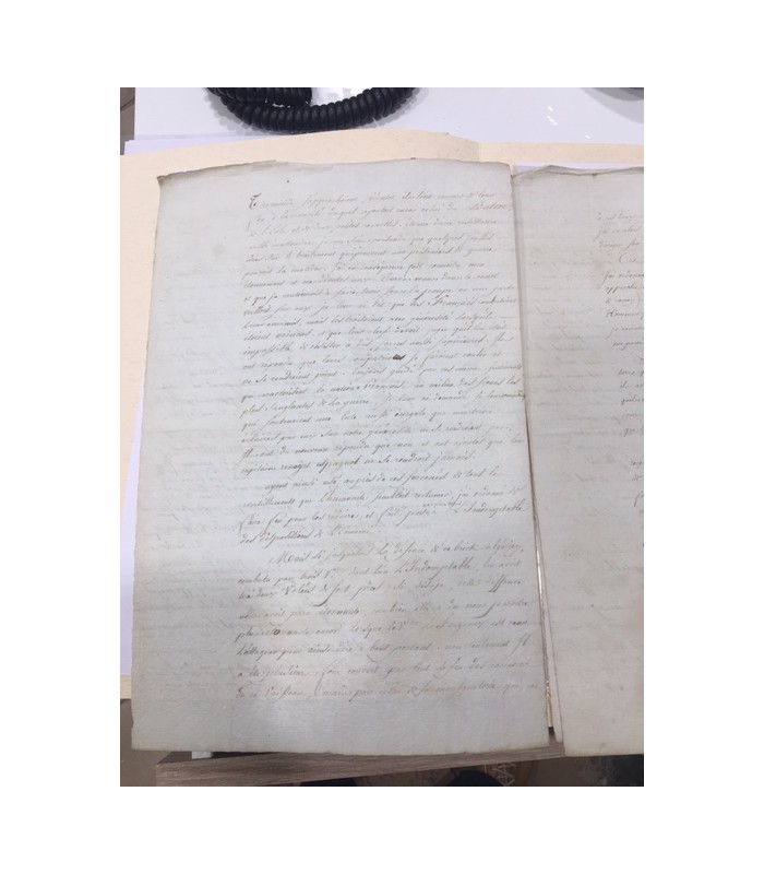 DAUGIER  François. Contre-amiral. Député du Finistère et du Morbihan.  Pièce Signée, 1799 (Réf. G 2192)