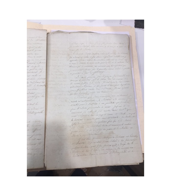 DAUGIER  François. Contre-amiral. Député du Finistère et du Morbihan.  Pièce Signée, 1799 (Réf. G 2192)