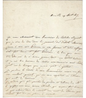 FORBIN comte de. Né au château de la Roque-d'Anthéron. Directeur du Louvre. 7 lettres autographes (Réf. E 10661)