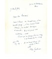 COCTEAU Jean. Lettre autographe, 9 AVRIL 1962 (Réf. G 4309)