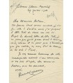 LAPARRA Raoul. Compositeur. prix de Rome. Lettre autographe à Astruc, juillet 1908 (Réf. G 975)