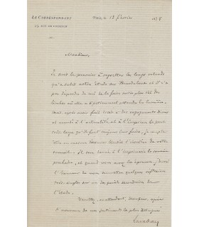 LAVEDAN Henri. Journaliste, auteur dramatique. 6 lettres autographes (vers 1898) (Réf. 10569)