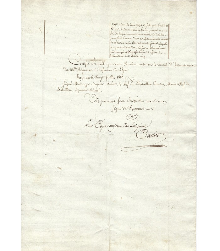 DECORATION - LEGION D'HONNEUR - CLOUTIER (Joseph Brice).