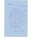 RIM Carlo. Cinéaste. Lettre autographe au compositeur Jean Witold, 1963 (Réf. G 3497)