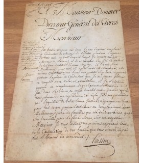 DAMOURETTE Louis. Député de l'Assemblée législative en 1791. Apostille autographe, 1794 (Réf. E 10658)