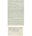 CAMBON Jules. Administrateur et diplomate. Lettre autographe au docteur Cazalis, 1901 (Réf. G 792)