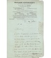 CHARTON Edouard. Député-Sénateur de l'Yonne. Lettre autographe, au sujet de Souvestre (Réf. G 2262)