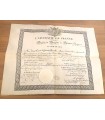 BACCALAUREAT. DIPLOME DE BACHELIER ES SCIENCES PHYSIQUES, au nom du ROI, 1830 (Réf. E 10072)