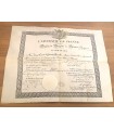 BACCALAUREAT. DIPLOME DE BACHELIER ES SCIENCES PHYSIQUES, au nom du ROI, 1830 (Réf. E 10072)