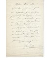LEMAITRE Frédérick. Comédien "le colosse du drame". Lettre autographe à Léon Cogniard, dir. du théâtre Château d'eau