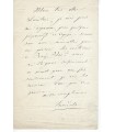 LEMAITRE Frédérick. Comédien "le colosse du drame". Lettre autographe (G 3708)