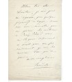 LEMAITRE Frédérick. Comédien "le colosse du drame". Lettre autographe (G 3708)