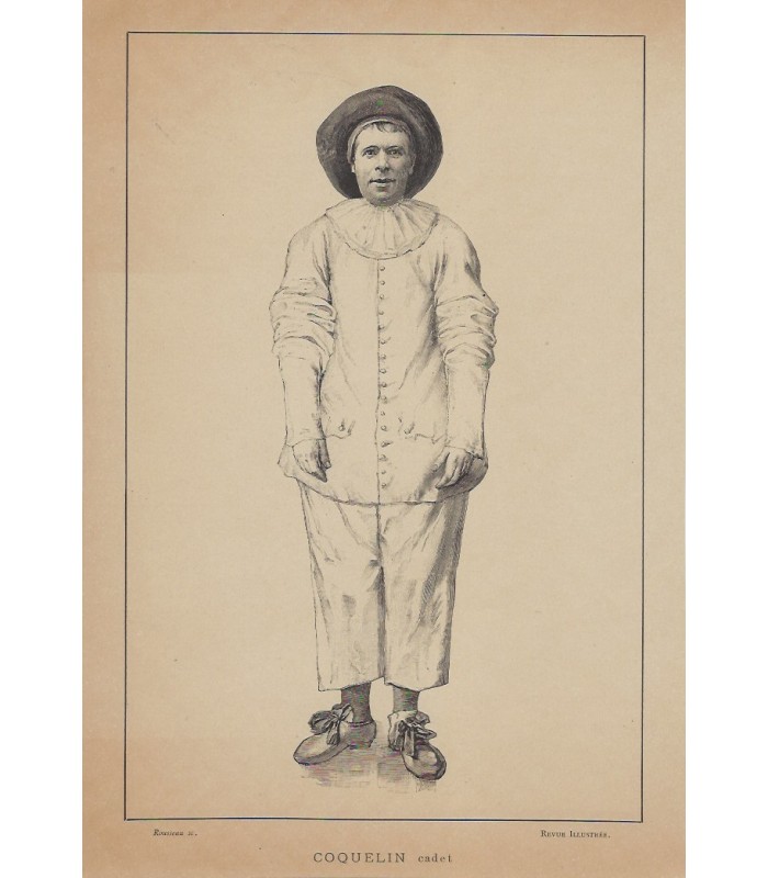 COQUELIN CADET . Acteur franàais célèbre au XIXe siècle. Carte-lettre autographe, mars 1891 (Réf. G 5090)