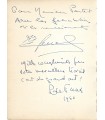 DE FUNES Louis, SERRAULT Michel, HIRSCH Robert, comédiens. Envois A.S. (G 6074 /4)