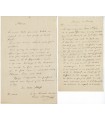 BECKX Pierre-Jean, prêtre jésuite. 2 Lettres Autographes (G 945)