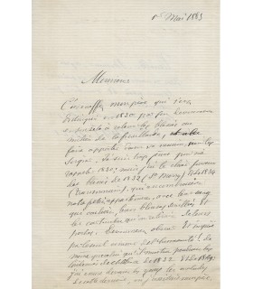 BERTHELOT Marcellin, chimiste, physicien. Lettre Autographe (E 10674)