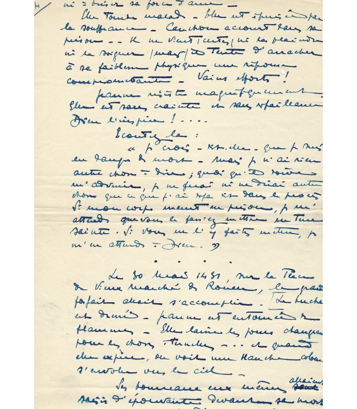 HENRI-ROBERT, avocat. Manuscrit Autographe (G 3655)